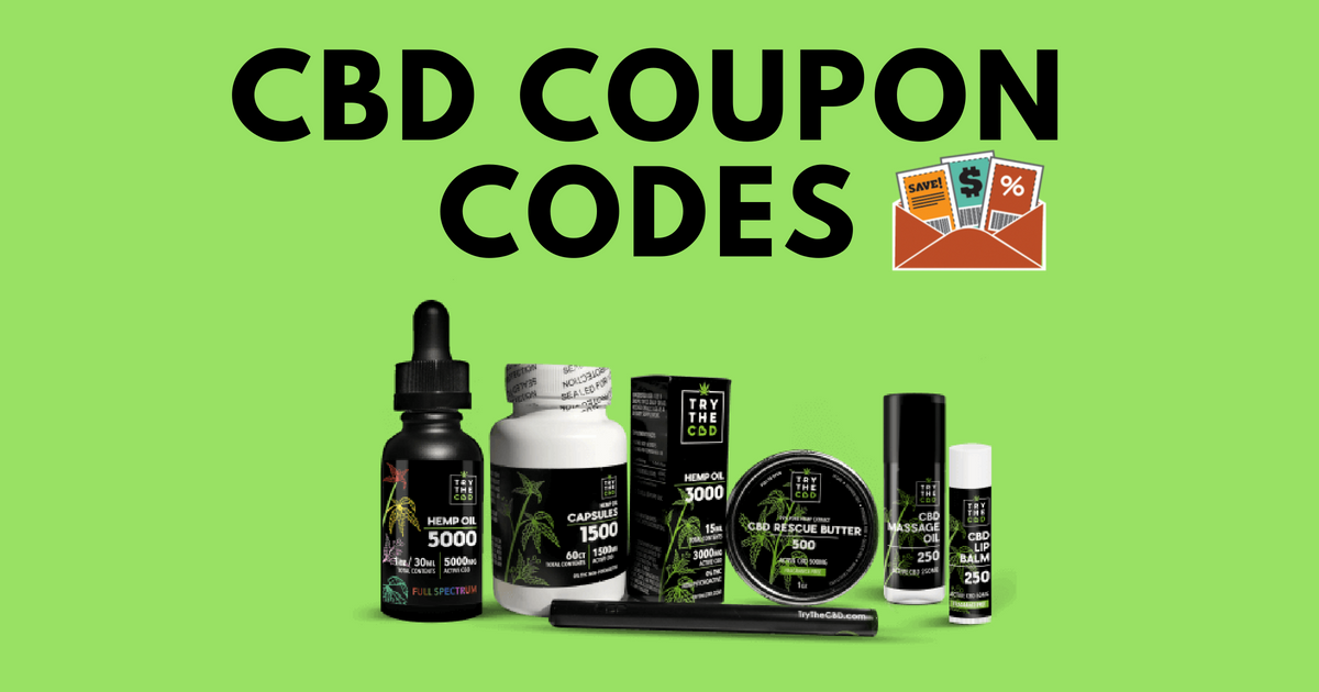Top 10 CBD Coupon & Discount Codes | August 2018
