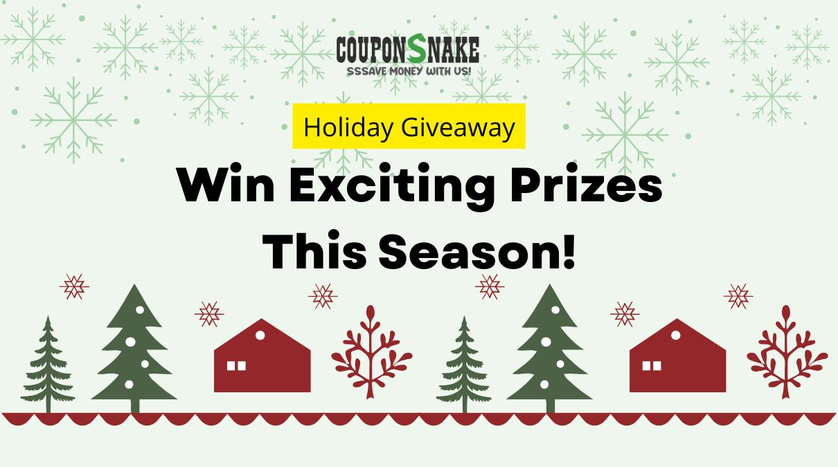 🎁 CouponSnake Holiday Giveaway: Win Exciting Prizes This Season!