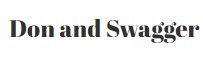 Don and Swagger Logo
