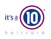 It's a 10 Hair Care Logo